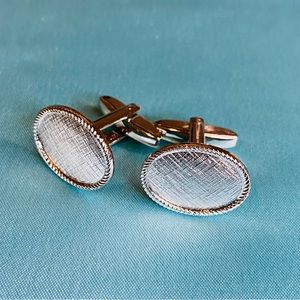 New Foster Silver Tone Cufflinks